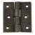 Butt Hinge 78x53mm Cast Iron Self