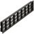 Ventilation Grille Rectangle 458x65mm Plastic Black