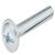 Connecting Screw, Combi Slot PZ2, M4, Zinc Plated, 20 mm