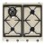 Smeg Vic SR964PGH Hob Gas 4Z Crm/Stainless Steel