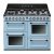 Smeg Vic TR4110AZ Range Ckr DF Blu/Stainless Steel