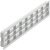 Ventilation Grille Rectangle 458x65mm Plastic Grey