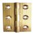 Butt Hinge Heavy Gauge 51 x 38 mm Brass With brass pin Self colour
