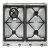 Smeg Vic SR964ZGH Hob Gas 4Z Stainless Steel