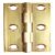 Butt Hinge Heavy Gauge 64 x 38 mm Brass With brass pin Polished
