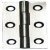 Butt Hinge 50 x 28 mm Brass Satin chrome