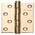 Butt Hinge DPBW 102 x 76 mm Brass Häfele Staggered hole pattern Polished