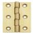 Butt Hinge DPBW Ø 8 mm Knuckle 76 x 51 mm Brass Straight hole pattern Imitation antique bronze