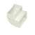 Connector Vertical 90° Bend Flame Retardant White System 5a