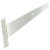 Tee Hinge Medium Pattern Mild Steel Bright zinc plated Length 375 mm / 15" Gauge 2 mm Dim. A 115 mm Dim. B 43 mm