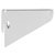 U-Bracket 62x220mm 55kg Steel Silver 9006