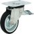 Single Wheel Castor Ø 80-160 mm Plate Fixing with screw-on plate Wheel Ø 100 mm load  capacity 70 kg swivel castor with brake