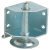 Plinth Adj w Bracket M8 150kg LH Galvanised Steel