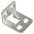 Security Shoot Bolt Keep - Corner Steel Bright Zinc Plated