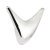 Ergo Coat+Hook Dbl 70x90x40mm Zinc Alloy PC