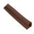 Door Seal Self Adhesive Length 5 m Rubber P Strip Brown