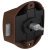 Push Button Lock with Push Button Locking Backset 25 mm Backset 25 mm Brown