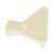 Door Stop with Two Dowels and One Screw Hole For series drilled holes Cream white