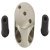 Cross Connector 303 Stainless Steel Cubicle Fittings PBA Stainless steel fittings for 13 mm board partitions Satin stainless steel finish