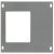Card Frame 150 x 75 mm Stainless Steel or Aluminium Polished anodised aluminium