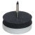 Pin Type Glide White Plastic with Black Rubber Layer Glide Ø 30 mm