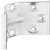 Corner Brace for Attaching Table Legs to Table Frame Height 70 mm Steel Galvanized