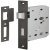 Bathroom Lock Mortice 78 mm Locking Centres Stainless Steel Startec For fire resistant/smoke control doors Backset 55 mm case size 84 mm square forend graphic black PVD coated