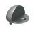 Door Stop/Floor D45x23mm Rubber/SSS