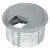 Cable Outlet 2prt D80x24mm Plastic Black