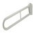 Hinged Support Rail Ø 35 mm Tube Meets Doc M Regulations White finish