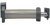 Friction Stay OH 525-845mm Steel Silver/Grey