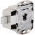 Espagnolette Lock Piccolo Nova Case for Lever Bit Key Backset 25 mm Right hand nickel plated