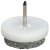 Pin Type Glide White Plasic with Grey Felt Glide Ø 28 mm