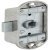 Espagnolette Lock Piccolo Nova Case Backset 15 or 25 mm with Aperture for 7 mm Square Spindle Without lock rosette Matt nickel plated right hand