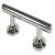 Straight Grab Rail Length 335-900 mm Nyma Style Length 355 mm hole centres 203 mm polished stainless steel