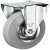 D100mm Castor Fixed without Brake Plastic Galvanised