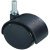 Swivel Twin Wheel Castor without Brake Ø 30 mm Hooded Press Fit Wheel Ø 30 mm load capacity 25 kg
