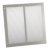 Louvered Air Transfer Grille for use with Intumescent Fire Grille or on their own Mild Steel Satin silver Cut out of door required (width x height): 305 x 305 mm