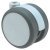 Swivel Twin Wheel Castor without Brake Ø 75 mm Hooded Ø 10 mm Pin Hole Wheel Ø 75 mm load capacity 60 kg