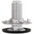 Plinth Adj Fit M8x45mm D23mm Galvanised Steel/Wht