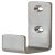 Coat Hook Grade 316 Stainless Steel 28 x 58 mm Face fixing Satin stainless steel finish