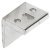 Angled Striking Plate w Slot Brass NP