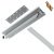 Drop Leaf Table Fitting TKB for Extending Tables Silver anodised aluminium