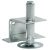 Plinth Adj w Supp Bracket M10x100mm Galvanised Steel