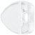 Mirror Clip Oval Plastic Trans