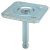 Pin/Mount Plate D11x65x65mm Galvanised Steel
