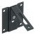Securing Fitting for Folding Cabinet Doors Hawa-Multifold 30/W Steel Black powdered coated finish