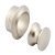 Mini Push-Lock+Rosette Set 16mm Plastic Wht