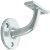 Handrail Bracket Suitable for Flat Based Handrails Depth 71 mm Aluminium Satin anodised finished