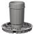 Plinth Foot/Leg Adj 150mm Plastic Black